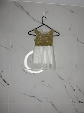 Toddler Girls Sequin Tutu Dress Princess Flower Girl Party Wedding Open Back